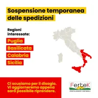 AVVISO SPEDIZIONI Puglia, Calabria, Sicilia